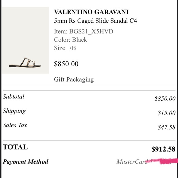 Valentino Rockstud Caged Slide Sandal - Picture 3 of 3